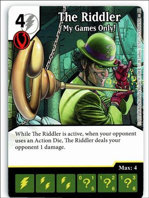 DC Comics Dice Masters World's Finest card 132 The Riddler: My Games Only!