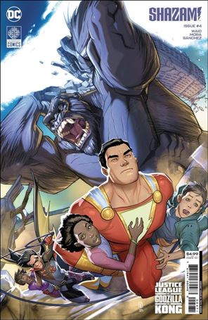 Shazam! (2023) issue 4-G Pete Woods JL Godzilla Kong Cardstock Cover