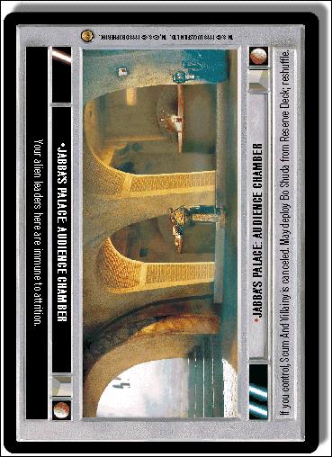 Star Wars: Jabba's Palace Limited (Base Set) card 171 Jabba's Palace: Audience Chamber