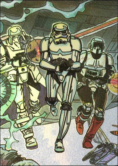 Star Wars Galaxy: Series 2 (Foil Subset) card 8-B Stormtroopers - Mirror Foil from Factory Set