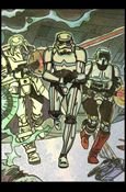 Star Wars Galaxy: Series 2 (Foil Subset) card 8-B Stormtroopers - Mirror Foil from Factory Set