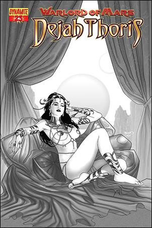 Warlord of Mars issue 23-H Paul Renaud B&W "High End" Cover 1/25