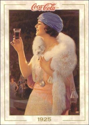 Coca-Cola Collection Series 1 (Base Set) card 24 Calendar (1925)