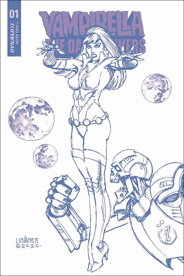 Vampirella: The Dark Powers issue 1-P Joseph Michael Linsner 1:21 Purple Line Art Cover