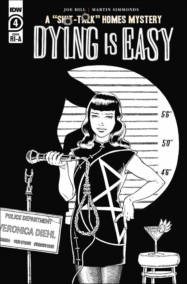 Dying is Easy issue 4-C Gabriel Rodriguez 1:10 Black & White Cover