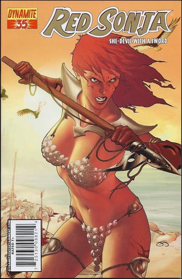 Red Sonja (2005) issue 35-E Frank Martin Jr. Gold Foil Cover 1/275