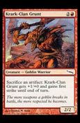 Magic the Gathering: Mirrodin (Base Set) card 97 Krark-Clan Grunt