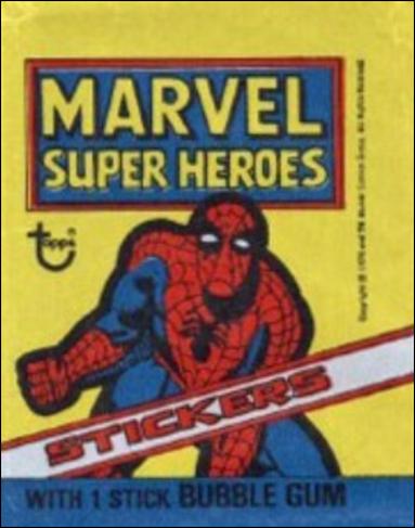 Marvel Super Heroes Stickers card 2-C Sealed Pack - Spider-Man