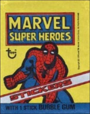 Marvel Super Heroes Stickers card 2-C Sealed Pack - Spider-Man