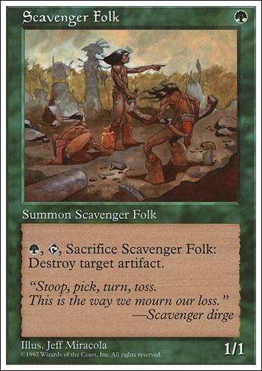 Magic the Gathering: 5th Edition (Base Set) card 323 Scavenger Folk