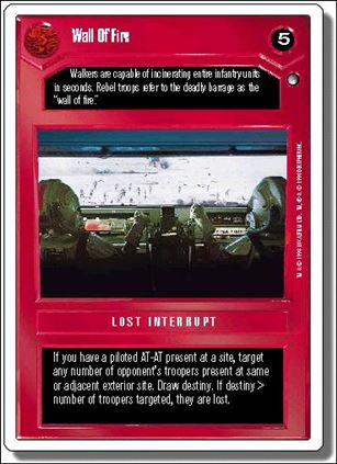 Star Wars: Hoth Revised (Base Set) card 42 Wall Of Fire