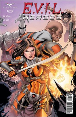 E.V.I.L. Heroes issue 5-B Robert Atkins Cover