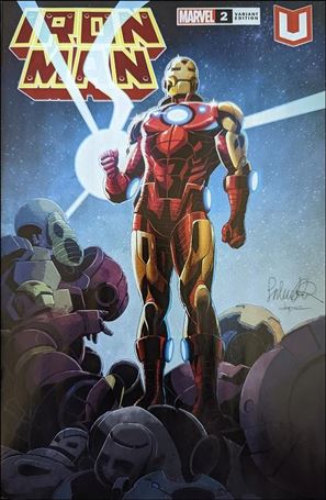 Iron Man (2020) issue 2-E Salvador Larroca Marvel Unlimited Annual + Cover