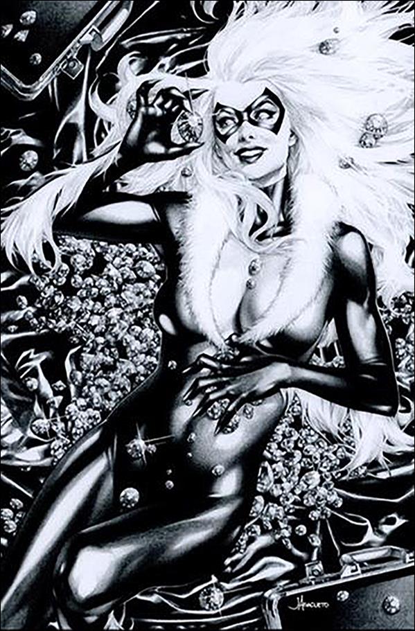 Black Cat (2019) issue 1-SM Jay Anacleto Unknown Comics B&W Cover