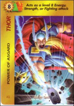 Marvel OverPower (Base Set) card nn218 Thor: Power of Asgard
