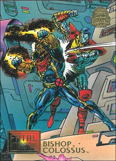 Marvel Universe: Series 5 (Base Set) card 15 Bishop and Colossus