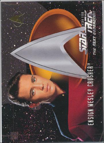 Star Trek: The Next Generation - The Episode Collection Season Four (Base Set) card 416 Ensign Wesley Crusher