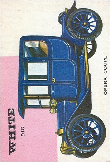 World on Wheels (Base Set) card 17 White Opera Coupe 1910