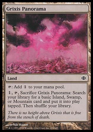 Magic the Gathering: Shards of Alara (Base Set) card 224 Grixis Panorama