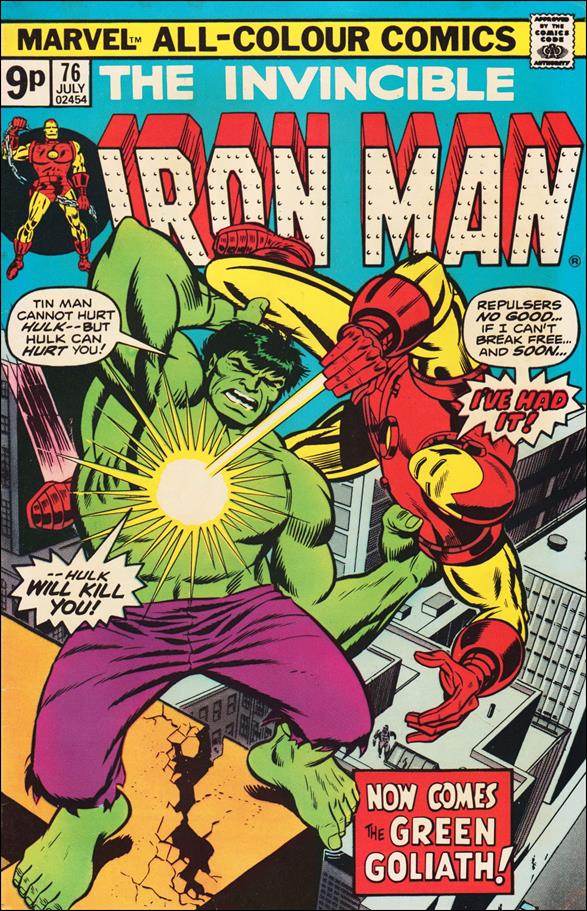 Iron Man (1968) issue 76-B UK Price Cover