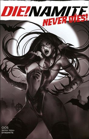 Die!namite Never Dies issue 5-I Leirix Li 1:10 Black & White Cover