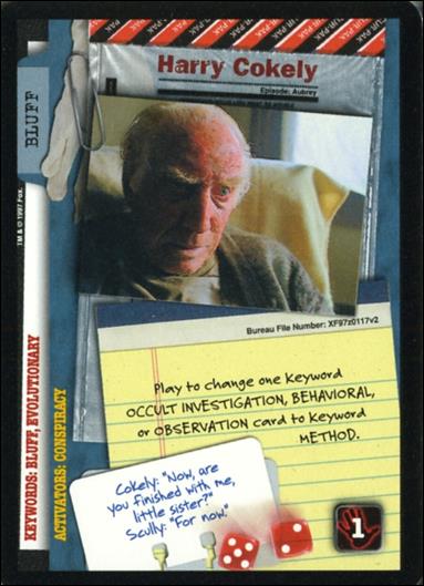 X-Files: The Truth Is Out There (Base Set) card XF97-0117v2 Harry Cokely