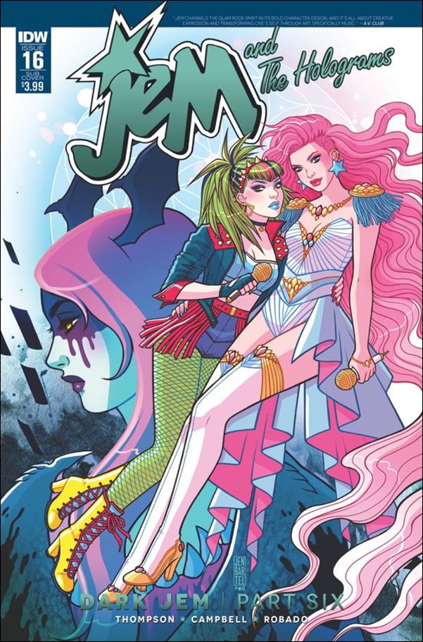 Jem and the Holograms issue 16-B Jen Bartel Subscription Cover