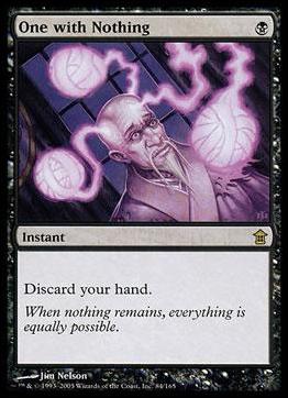 Magic the Gathering: Saviors of Kamigawa (Base Set) card 84 One with Nothing