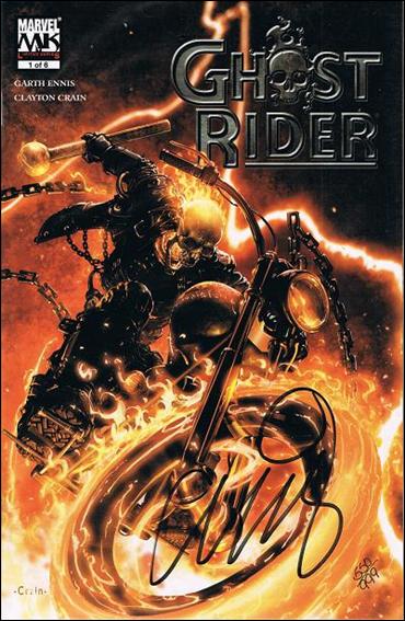 Ghost Rider (2005) issue 1-E DF Clayton Crain Cover (Signed by Ennis) 1/999