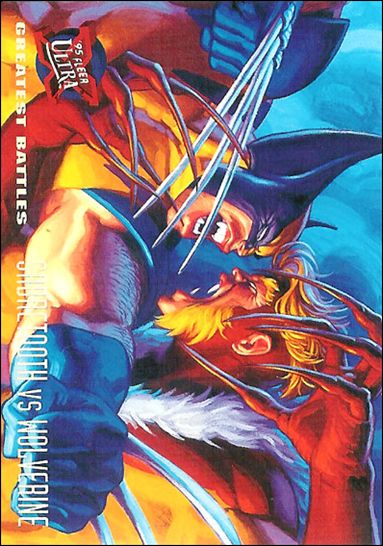 1995 Fleer Ultra X-Men (Base Set) card 139 Sabretooth vs Wolverine