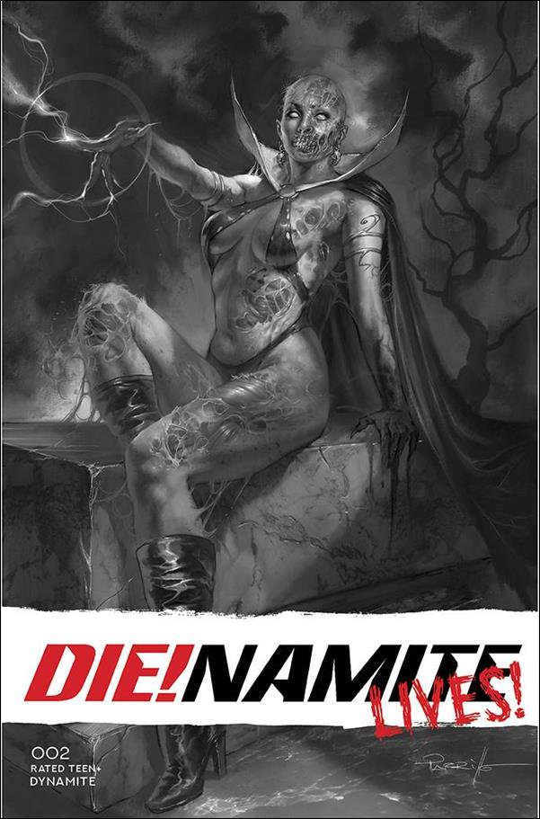 Die!namite Lives! issue 2-P Lucio Parrillo 1:50 Black & White Cover