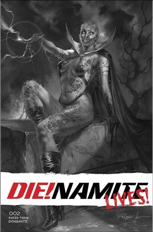 Die!namite Lives! issue 2-P Lucio Parrillo 1:50 Black & White Cover