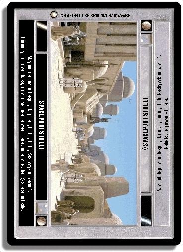 Star Wars: Special Edition Limited (Base Set) card 124 Spaceport Street