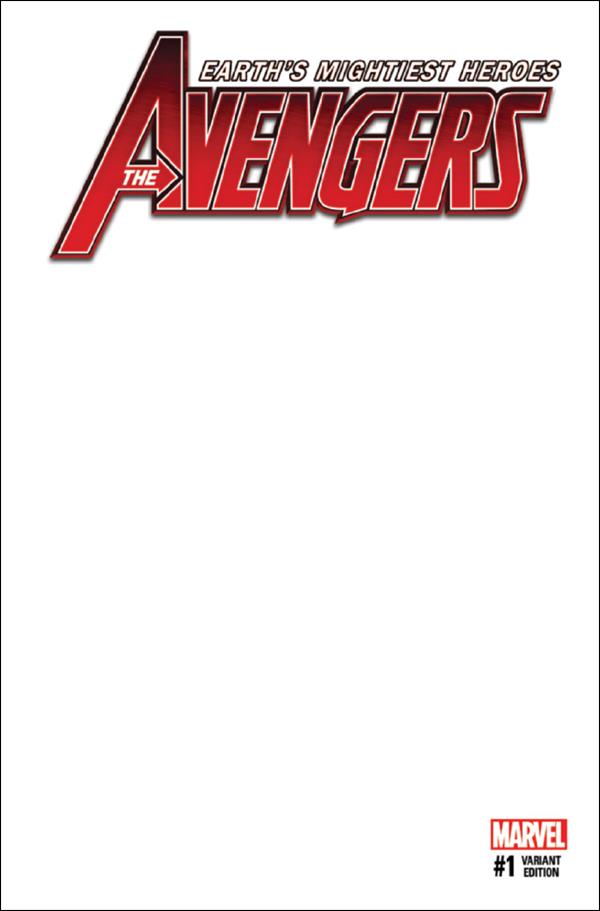 Avengers (2017) issue 1-E Blank/Sketch Cover