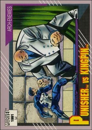 Marvel Universe: Series 2 (Base Set) card 102 Punisher vs Kingpin