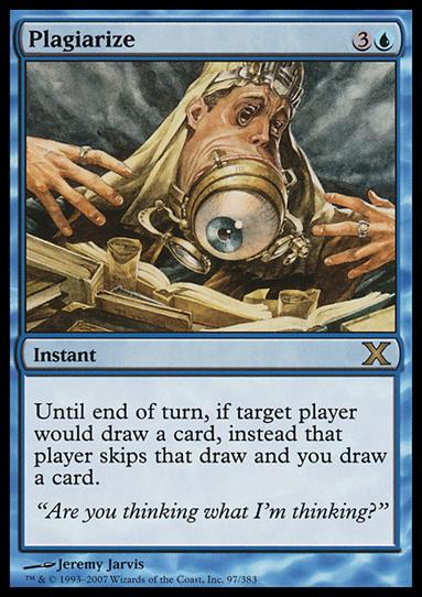 Magic the Gathering: 10th Edition (Base Set) card 97 Plagiarize