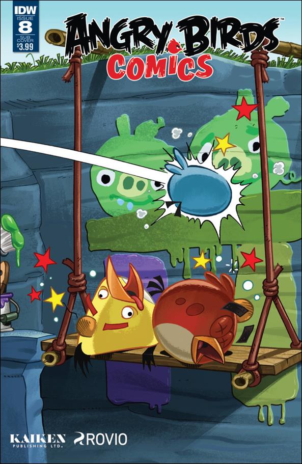Angry Birds Comics (2016) issue 8-B Paco Rodriques Subscription Wraparound Cover