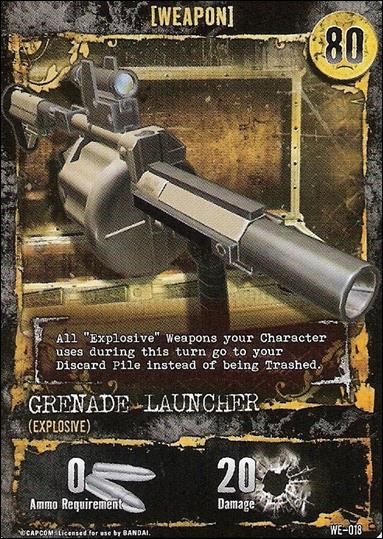 Resident Evil: Alliance (Base Set) card WE-018 Grenade Launcher (Explosive)