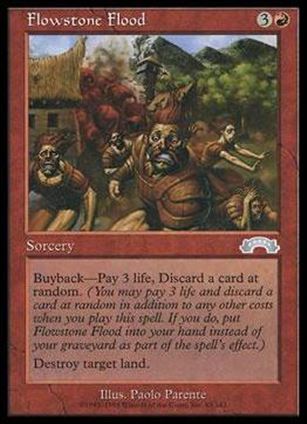 Magic the Gathering: Exodus (Base Set) card 83 Flowstone Flood