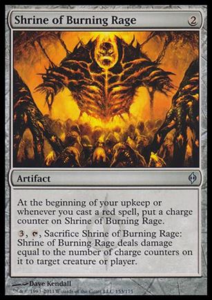 Magic the Gathering: New Phyrexia card 153 Shrine of Burning Rage