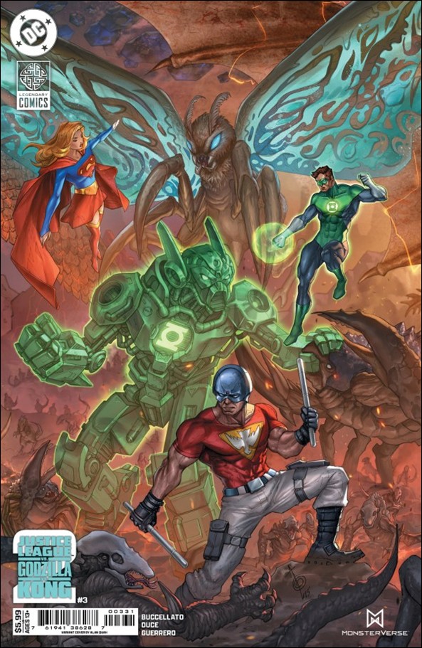 Justice League vs. Godzilla vs. Kong 2 issue 3-C Alan Quah Connecting Cardstock Cover