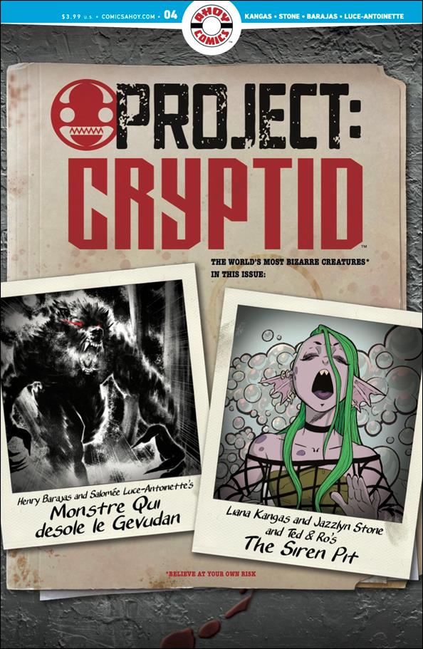 Project Cryptid issue 4 Salomée LUCE-ANTOINETTE Cover
