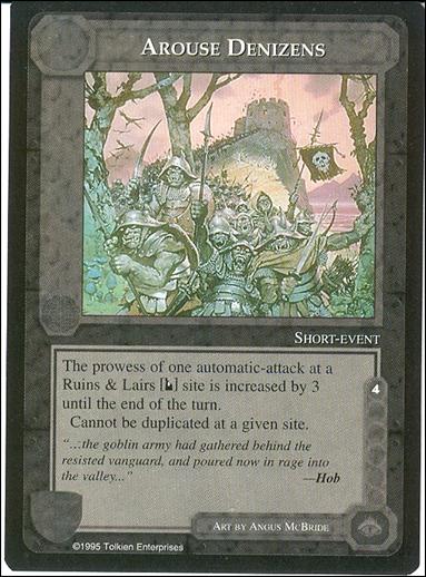 Middle-Earth: The Wizards (Base Set) card 27 Arouse Denizens