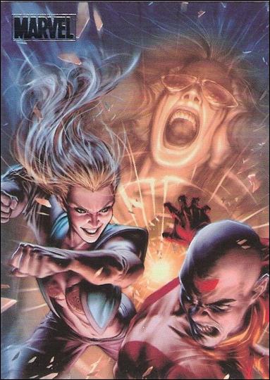 Marvel Heroes and Villains (Silver Foil Parallel Base Set) card 62 Sage vs Purge