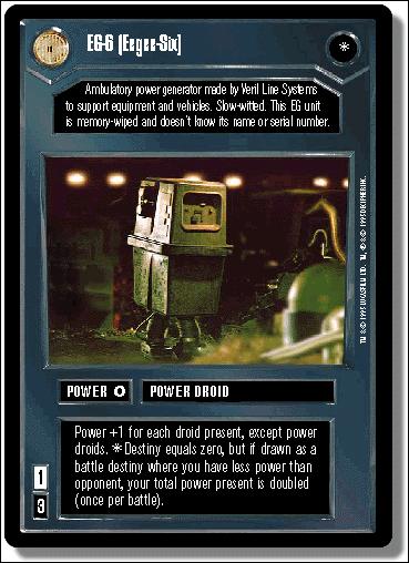 Star Wars: Premiere Limited (Base Set) card 17 EG-6 [Eegee-Six]