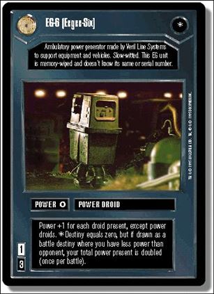 Star Wars: Premiere Limited (Base Set) card 17 EG-6 [Eegee-Six]