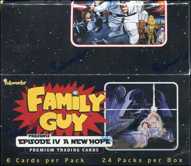 Family Guy Presents Episode IV A New Hope card 1 Sealed Box