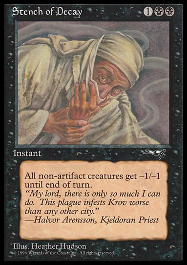 Magic the Gathering: Alliances (Base Set) card 61-B Stench of Decay