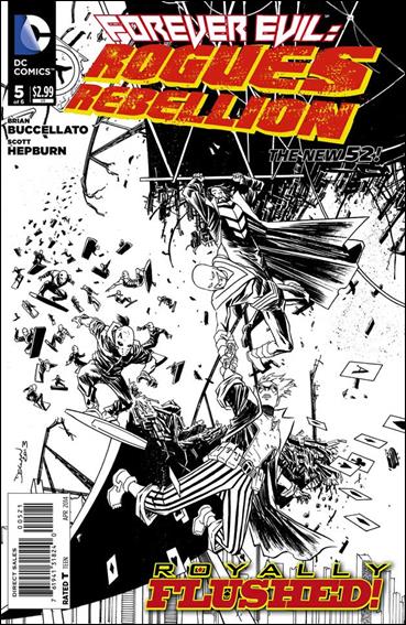 Forever Evil: Rogues Rebellion issue 5-B Black and White 1:25 Cover