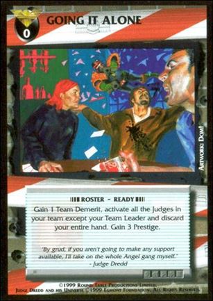 Dredd: The Card Game card 75 Going it Alone